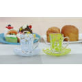 Tea set glass transparent wholesale cups and saucers custom printed tea cups and saucers bulk china tea cups and saucer